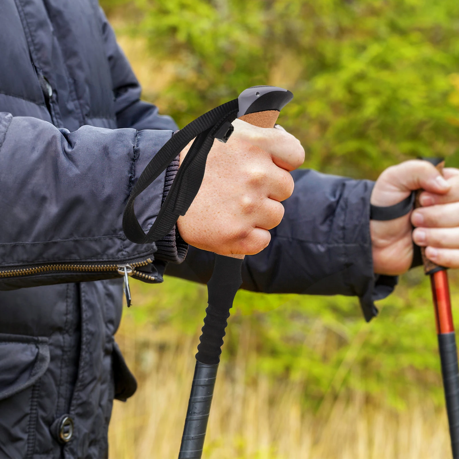 

Trekking Pole Handle Hiking Replacement Climbing Walking Stick Canes Repair Parts Grip