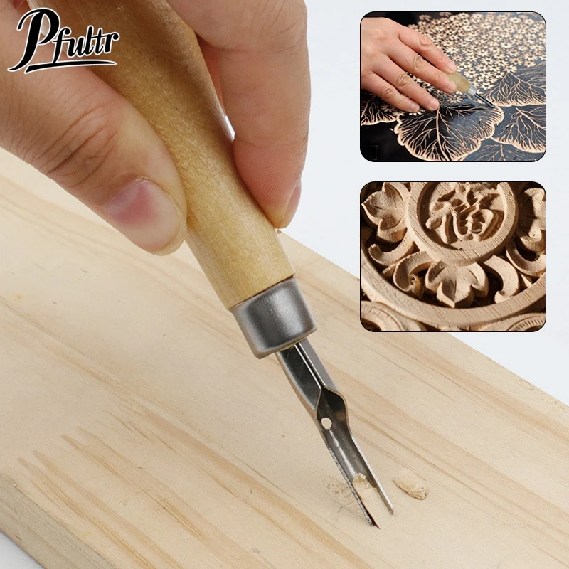 Printmaking Carving Tools Set With 5 Blade DIY Lino Block Cutting Stamp Carving Tool Accessories Art Sculpture Supplies