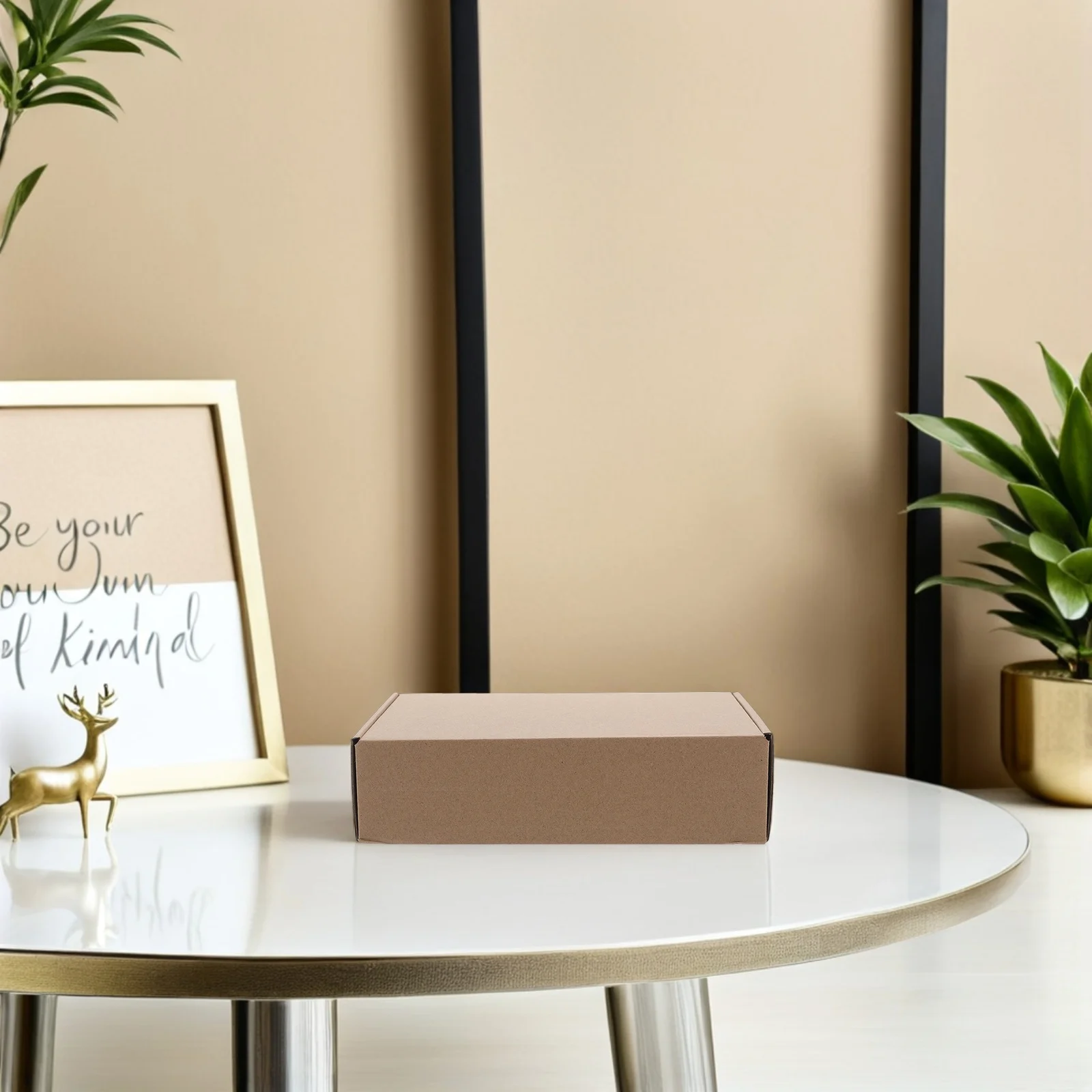 10 قطعة صناديق بريد مموجة قوية صغيرة براون التعبئة والتغليف البريدية حماية آمنة صناديق العبور للشحن