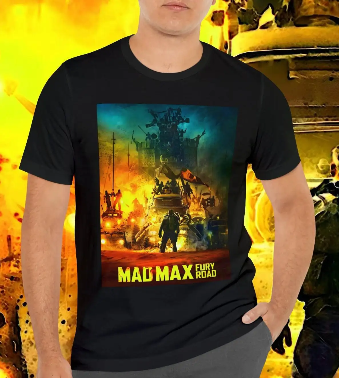 Mad Max Fury Road 2015 T shirt Popular Action Adventure Sci Fi movie with Tom Hardy Charlize Theron Nicholas Hoult GenXT4Me