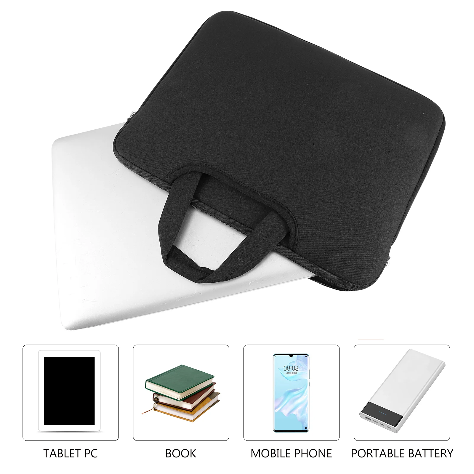

13-Inch Laptop Handbag Business Case For Notebook Carrying Pouch Jiaji Cloth Briefcase Dirt Water Resistant Protection Travel
