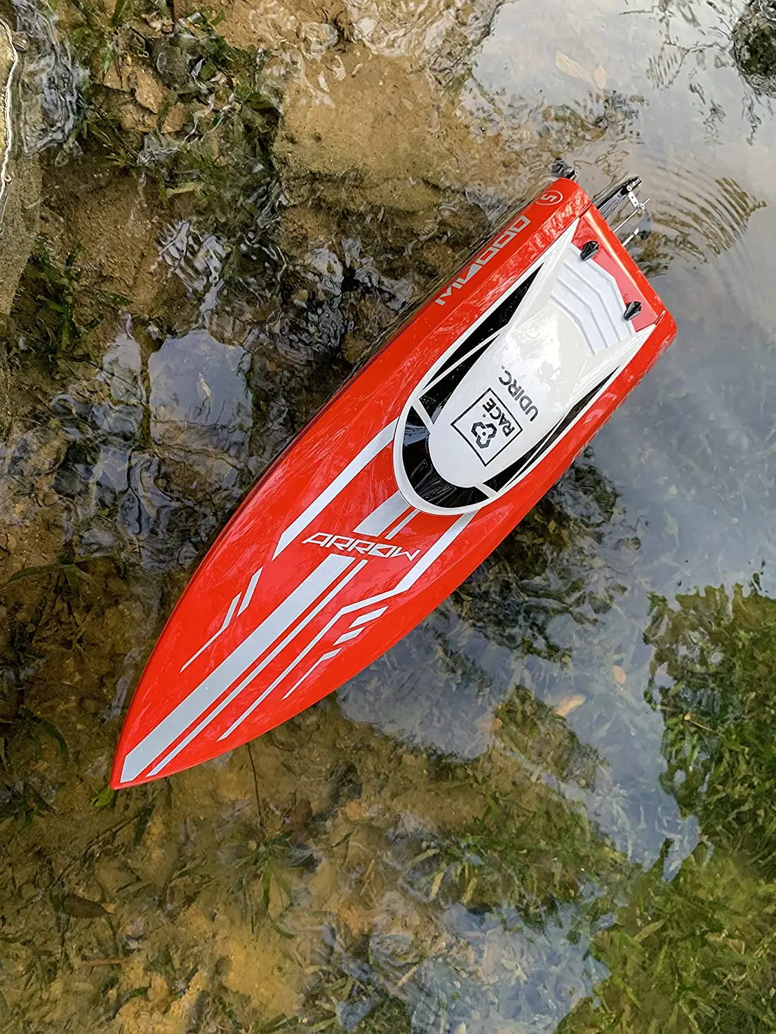 ed Phantom high-Speed brushless Remote Control Boat 45km/h Competition Type Professional Remote Control Boat Large 64CM (25.2