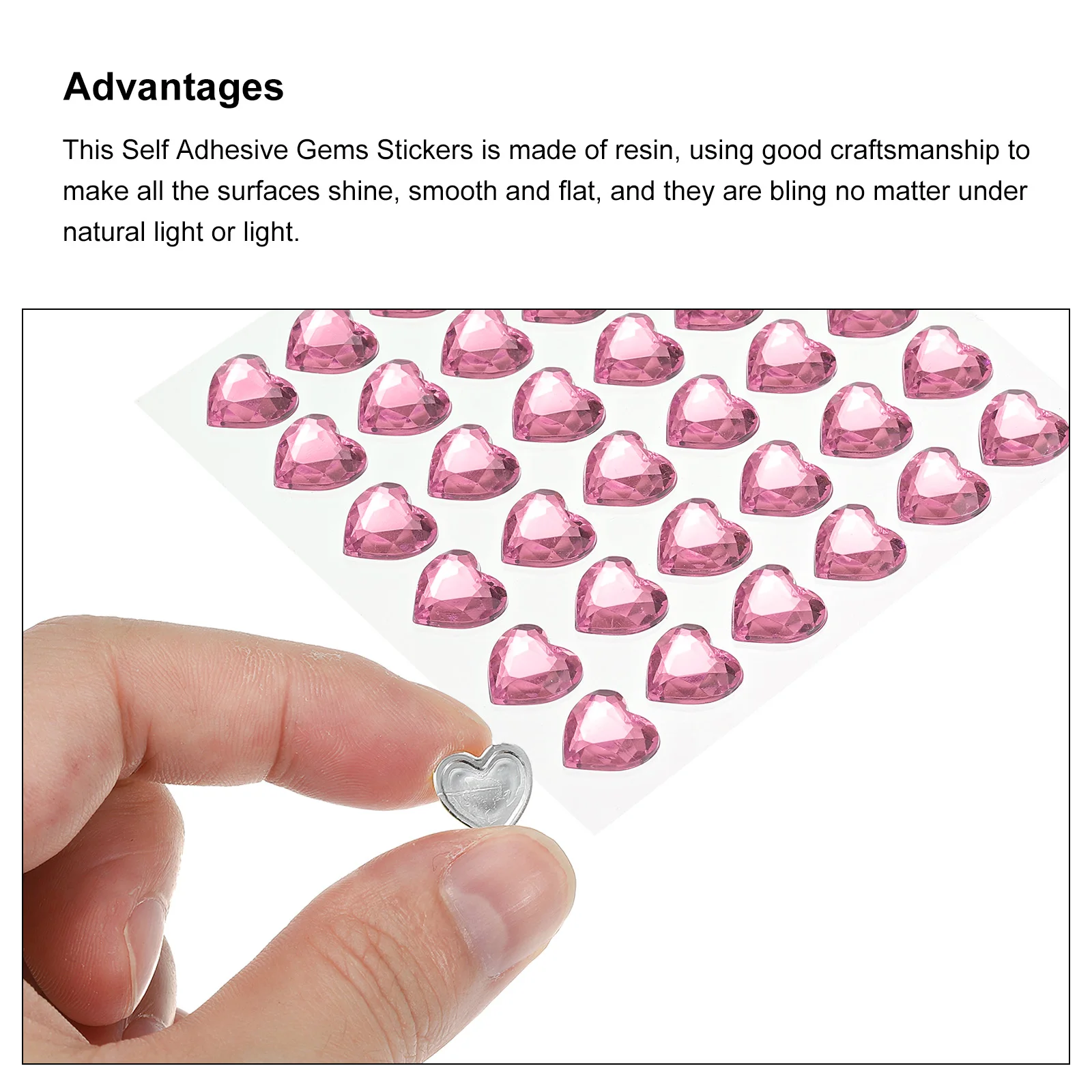 144Pcs Heart Rhinestone 10mm S - Jewelry Making 3 Year Old recension och pris