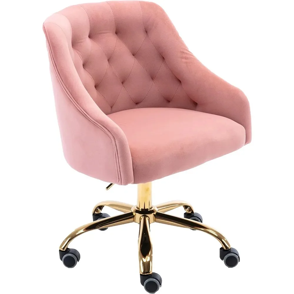 

Современный стул для домашнего офиса, рабочий стол с колесиками, поворотный туалетный столик для макияжа, регулируемые по высоте стулья, бархатная гостиная