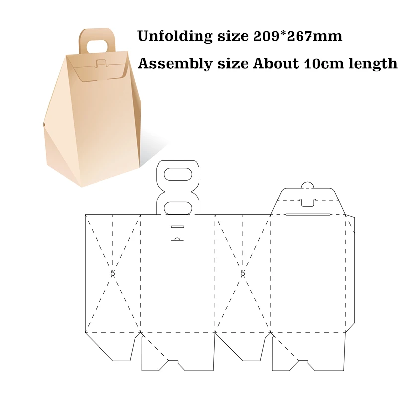 Tote Bag with Big Belly Mini 3D Box Metal Cutting Dies for New 2022 Scrapbooking Paper Making Frame Card Craft Supplies No Stamp