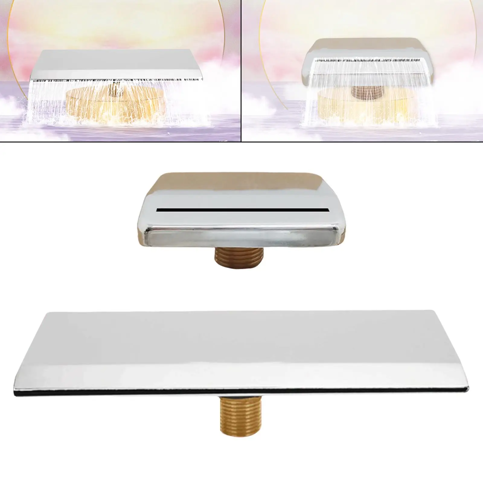 

Фонтан-водопад из нержавеющей стали с регулируемым распылителем для пруда, сада и бассейна (аксессуары для улицы)