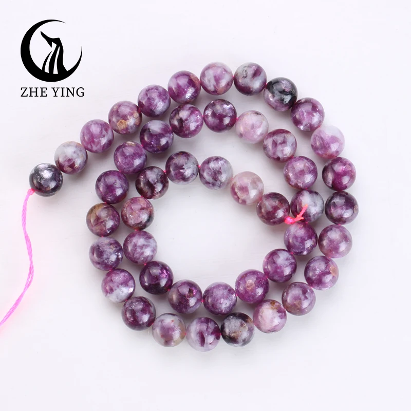 New Natural Phosphosiderite Beads Tanzanian Purple Emerald Stone Round Loose Beads For Jewelry Making DIY Bracelets 8 10mm 15\