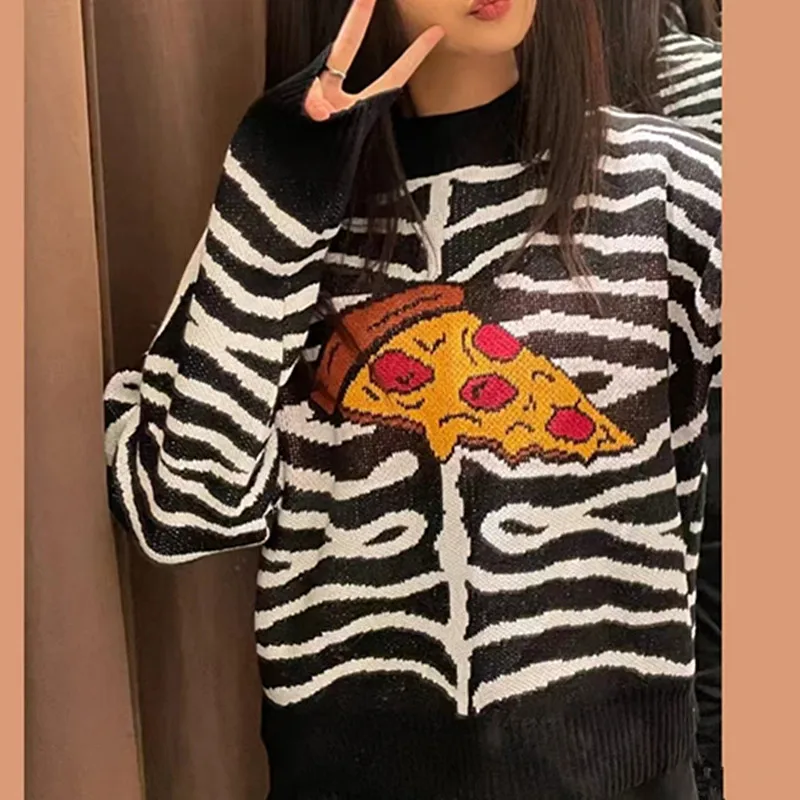 

Американский мат Long Sve round Ne Вязаный эластичный топ с принтом Цветной свитер Blo Женский осенний свитер премиум-класса Faion...