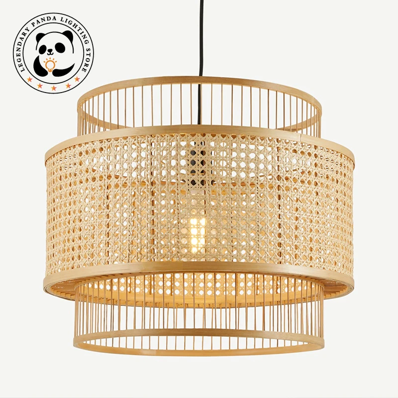 chines mao tecido bambu luzes pingente minimalista lampada do teto lustre para sala de estar restaurante decoracao de casa wabi sabi 01