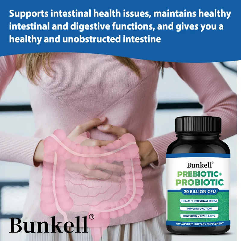 Prebiotics + Probiotics for Adults, Women and Men - Probiotic Lactobacillus Acidophilus - Digestive Health, Immune, Gut Health