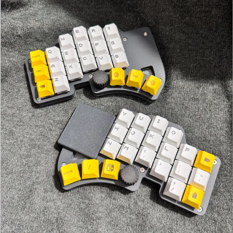 Kit Keyboard Split Maks Dilemma Baru 3X6 Kustom MX/Coc Sumbu Kabel Mode Tunggal Hot Swap Fdm KnobTouchpad Mouse DIY Kit Mekanis