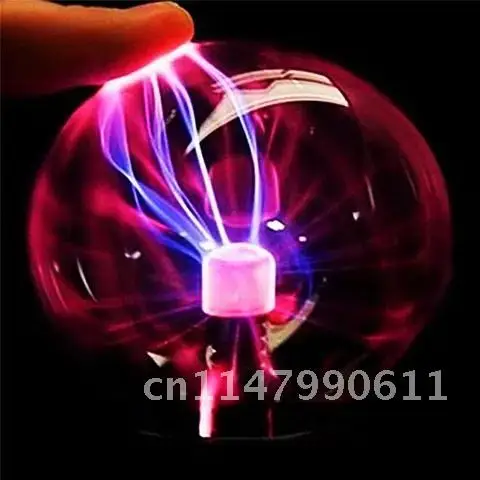 

8Inch Sphere Magic Crystal Plasma Ball Touch Lamp LED Night Light Nightlight Birthday Christmas Kids Gift Decor Lighting