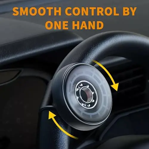 Easy Setup Silicone Steering Wheel Spinners for Cars, No Tools Required