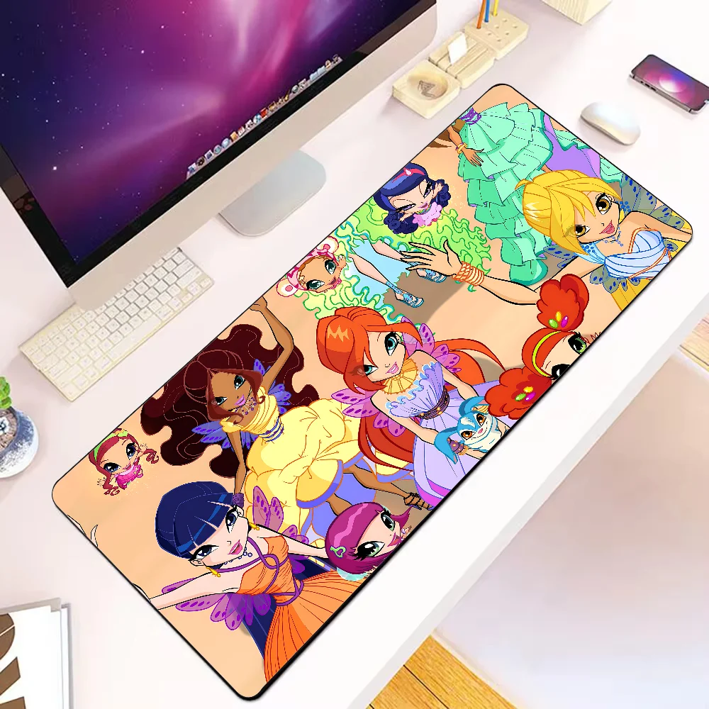 Cute Winx G-Girl Club C-Cartoon Mousepad New Arrivals Large Gaming Mousepad L XL XXL Gamer Mouse Pad Size For Keyboards Mat