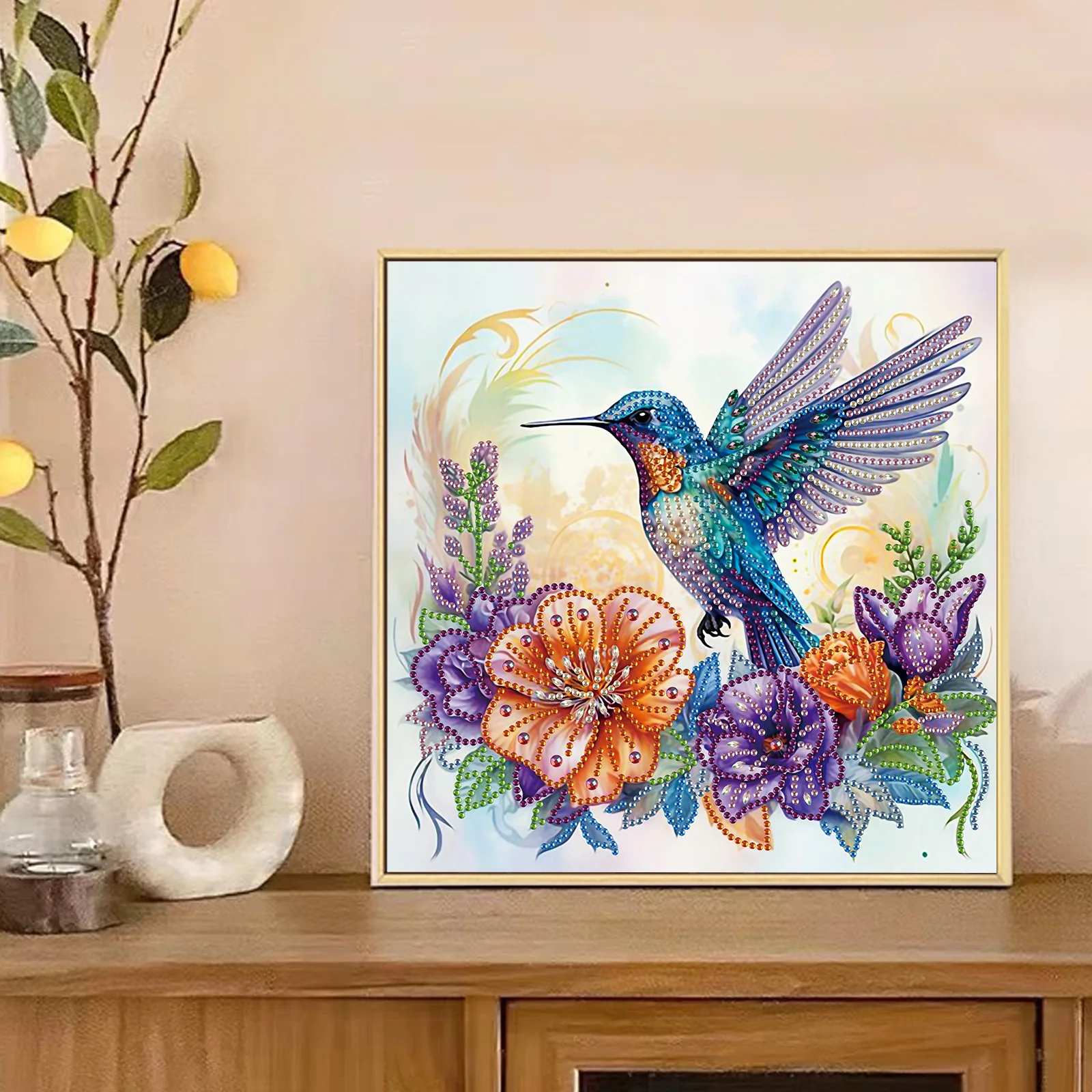 Diamond Painting Kits for Adult,hummingbird Special Shape Diamond Art for Beginner,Diamond Art Painting for Home Decoration Gift view 6
