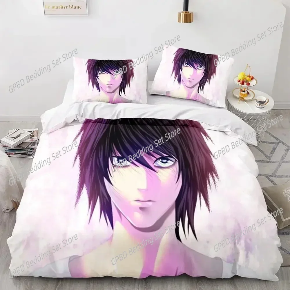 

Anime Death Note 3D NEW Duvet Cover Pillowcase Bedding Set Adult Boy Girl Bedroom Decoration Children Single Double Large