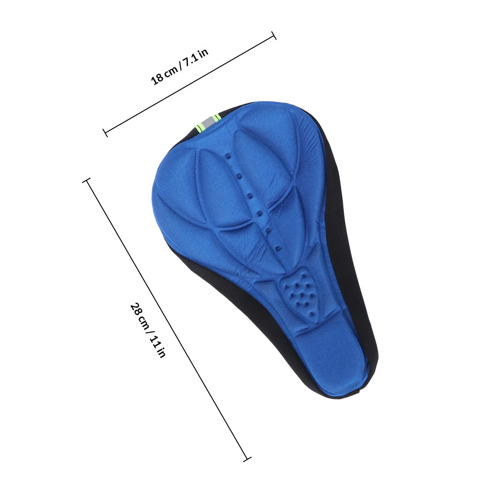 Bike Seat Cover 3D Gel Saddle Cushion Breathable Non Slip Shock Absorbing Pad for Road Mountain Bikes - view 3