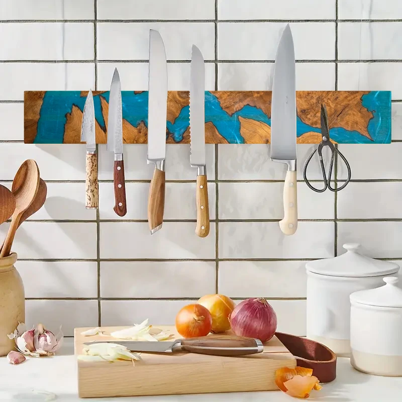 

Magnetic Knife Holder - Space-Saving Wall-Mounted Design with Powerful Magnet for Holding, for Kitchen storage tools