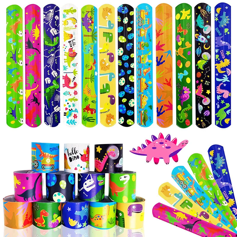Schlagarmbänder für Kinder, Großpackung Armbänder mit Tiermotiven, Partygeschenke, Klassenzimmerpreise, Geburtstagsgeschenke, Geschenktütenfüller – Detail 6