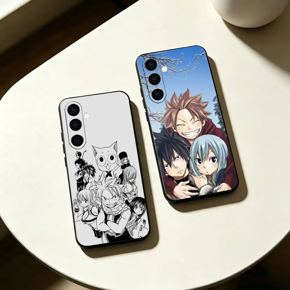 Hot-blooded anime F-Fairy Tail Phone Case For Samsung Galaxy A73,A72,A71,A70,A53,A52,A51,Others Soft Black Cover