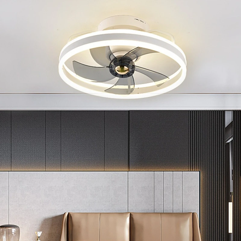Dining Hall Study Bedroom Ceiling Fan Lamps All in One Children's Bedroom Kitchen Shaking Head Ceiling Fan LED Lighting Fixtures