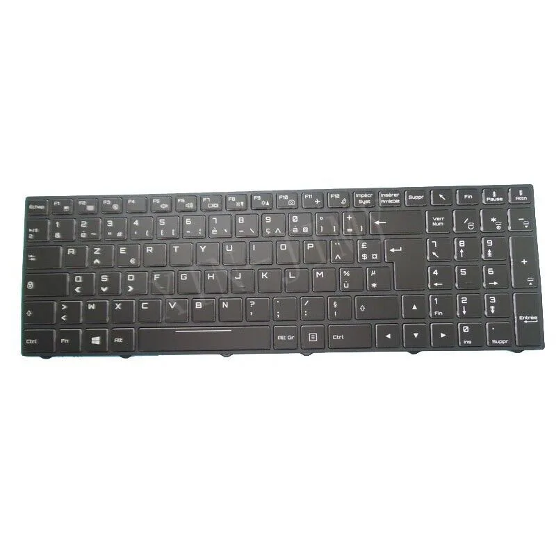 French/Spanish Backlit Laptop Keyboard For Clevo N850 P950 CVM15F26F0J430E 6-80-N85H0-061-1 France FR/SP Layout