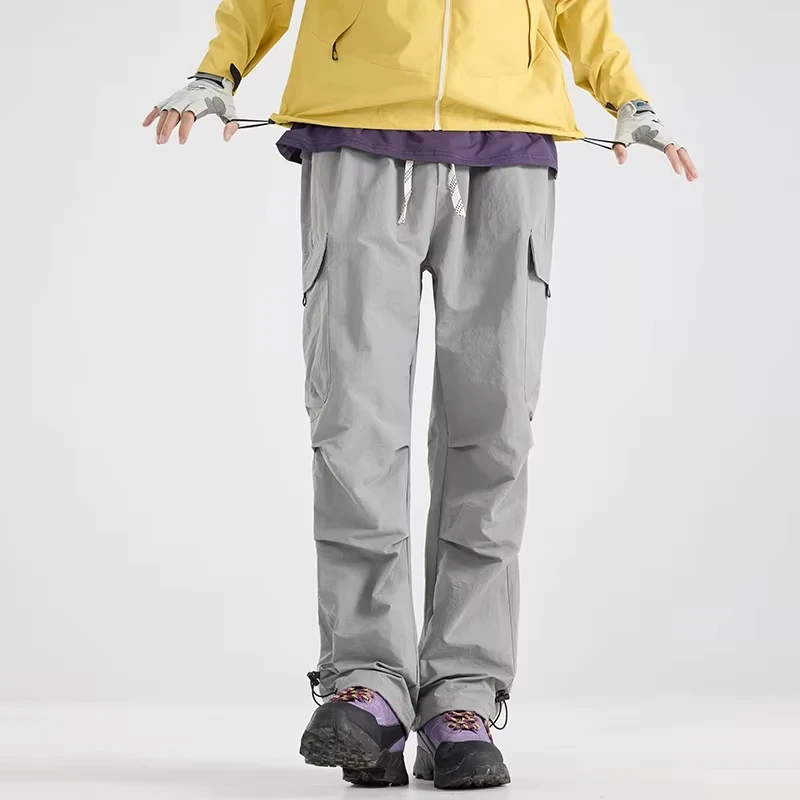 Unisex Outdoor Water-repellent Hiking Pants Scratch Resistance Fashion Cargo Pants Breathable Trousers Fishing Camping Pants