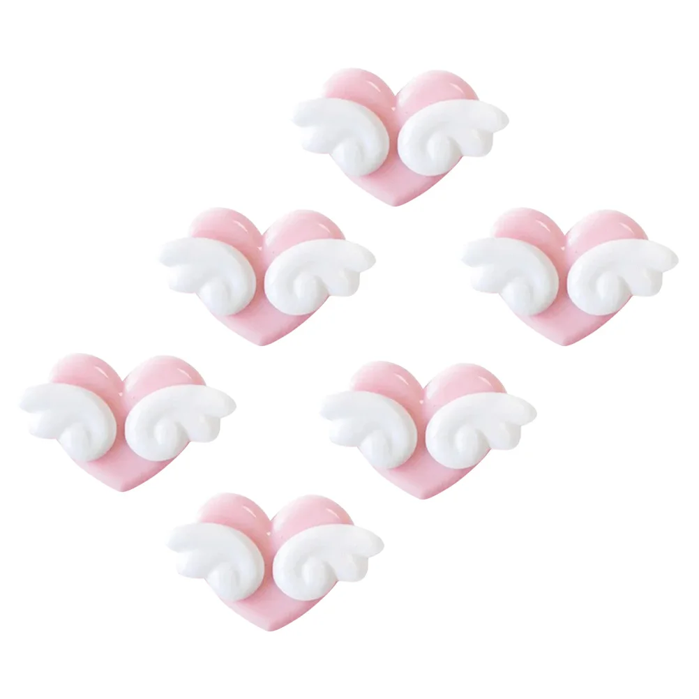 

6pcs Heart Shaped Paper Clips Bright Color Fashion Design Multi Purpose Binder Clips For Documents Folders Office Supplies