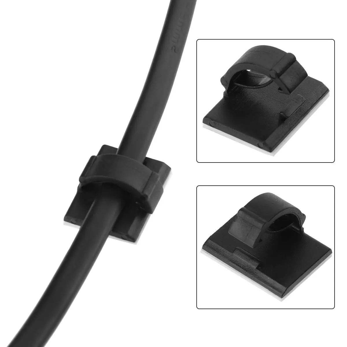 

100Pcs Wire Fixing Tool Durable Simple Design Wire Organizer for Office Home Indoor Cable Manager Cable Manager