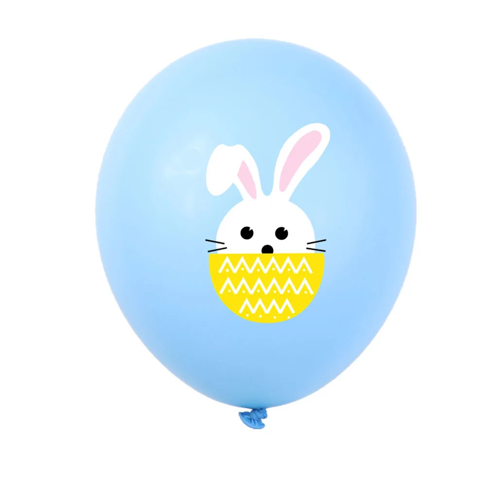 

40Pcs Easter Balloons Rabbit Printed Creative Bright Colors Latex Party Decorations Birthday Festival Supplies Easter Party