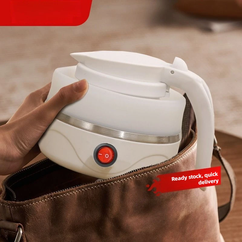 220V 접이식 실리콘 전기 주전자 여행용 물 끓이기 자동 차단 휴대용 미니 주전자