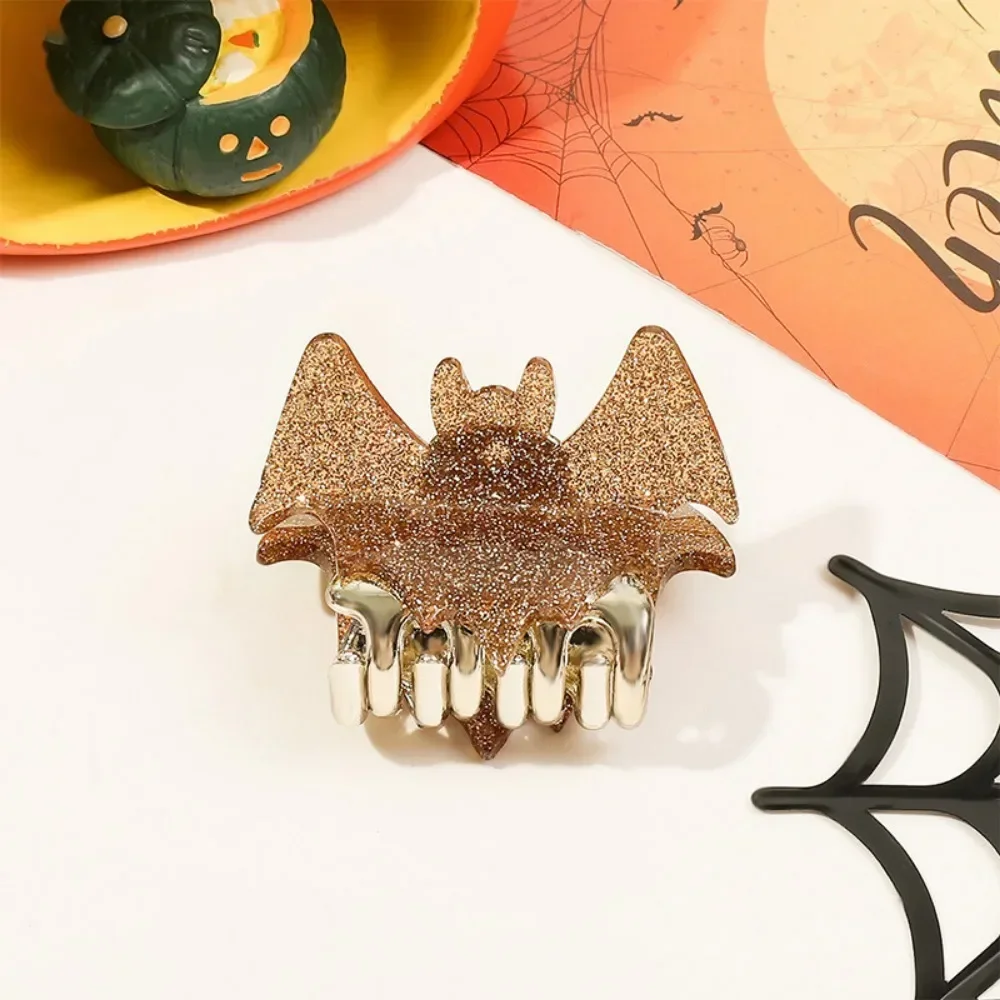 Bat Hairpin Personality Fun Ponytail Clip Atmosphere Grab Clip Temperament Glitter Disc Hair Shark Clip