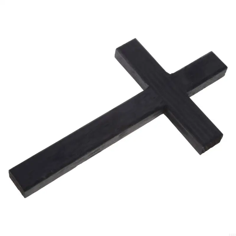 طاولة معلقة على الحائط من الخشب الصلب لزينة الصليب المسيح للصليب للمنزل مذبح مصلى الكنيسة ديكور هدية مسيحية 11 بوصة