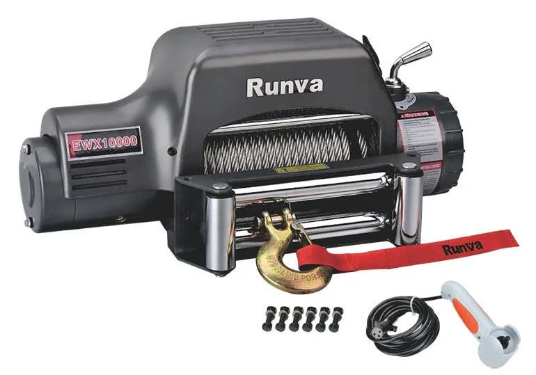 Hot selling stable pulling recovery electric 10000 lbs winch 12v runva