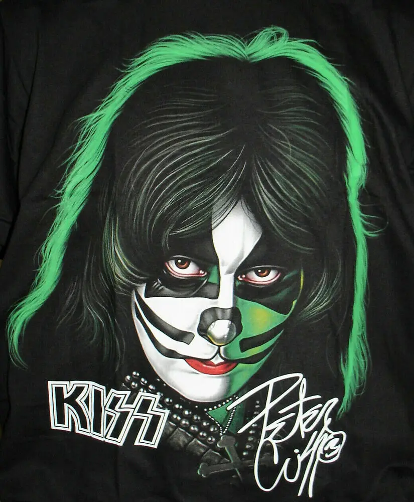 Vintage Peter Criss Cotton Black Men Women Classic Tee Shirt