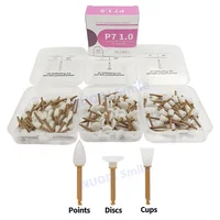 40 piezas de acabado de pulido compuesto Dental, tazas/puntos/disco de pulido de resina, cabezal de molienda mejorado de un solo paso, vástago RA