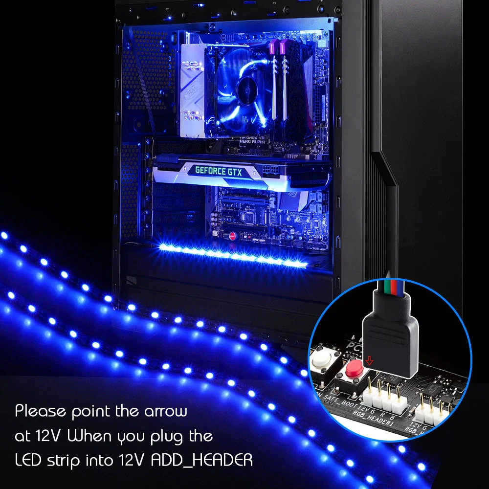 12V Led Rgb 4pin LED หัวสำหรับ PC, คอมพิวเตอร์/RGB Strip Mainboard แผงควบคุม RGB-หัว (+ 12 V,G,R, b) 5050