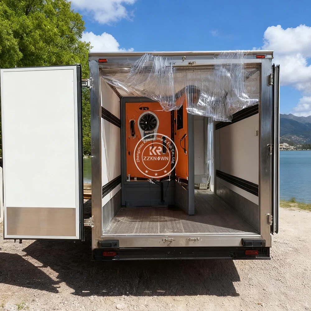 Aanpasbare gekoelde aanhangwagen te koop Nieuwe koelaanhangwagen Koude opslagtrailer voor diepvries en drank