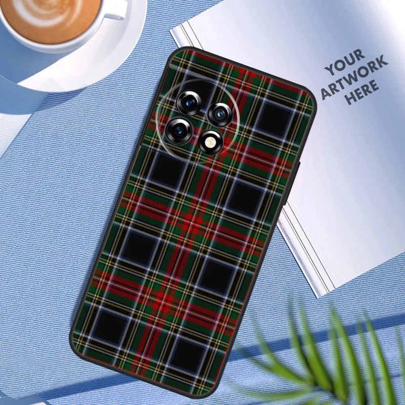 Clan Stewart Dress Tartan Plaid For OnePlus Nord 3 CE 2 Lite 2T N10 N20 N100 N200 8 9 10 Pro 11 12 8T 9RT 10T 10R 12R Case