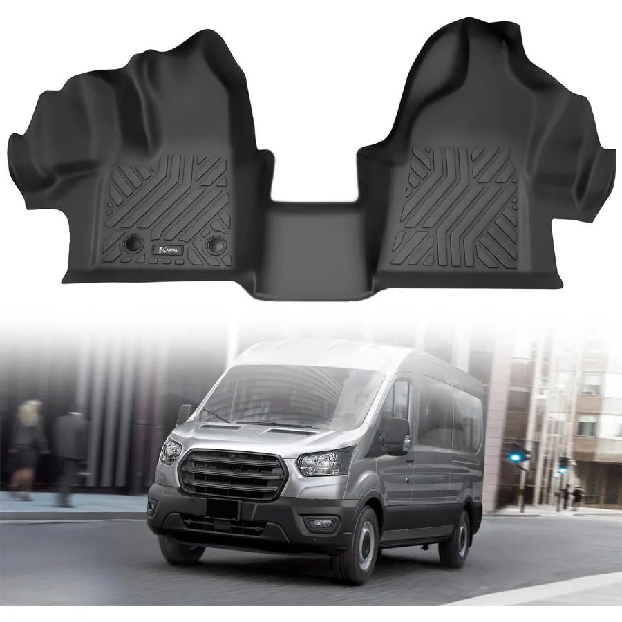 

Custom Fit All Weather TPE Floor Mats Front Liner for 20152021 Transit 150 250 350 350HD with Carpet Flooring Designed for Enh
