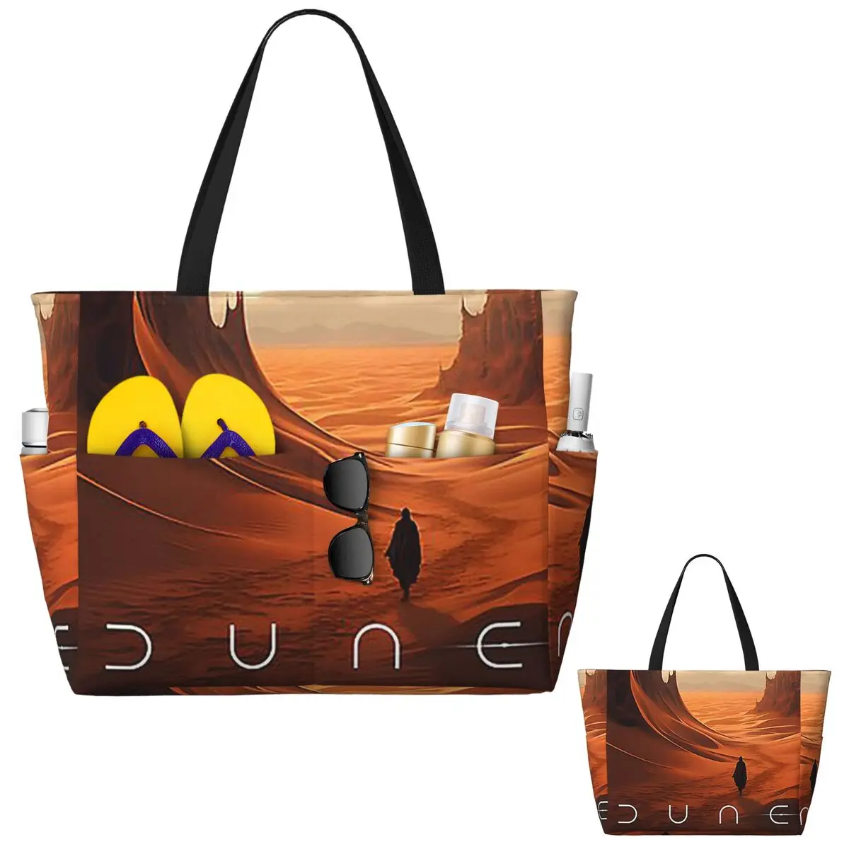 

Dune 2020 Fan Art Beach Tote Bag Sport Gym Yoga Duffle Large Tote Bag Women Travel Bag Fitness bag