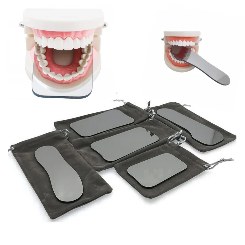 

Dental ntraoral 2-Side Reflector ntraoral Photographic Oral Mouth Glass Dentistry Occlusal Orthodontic Mirror Tools