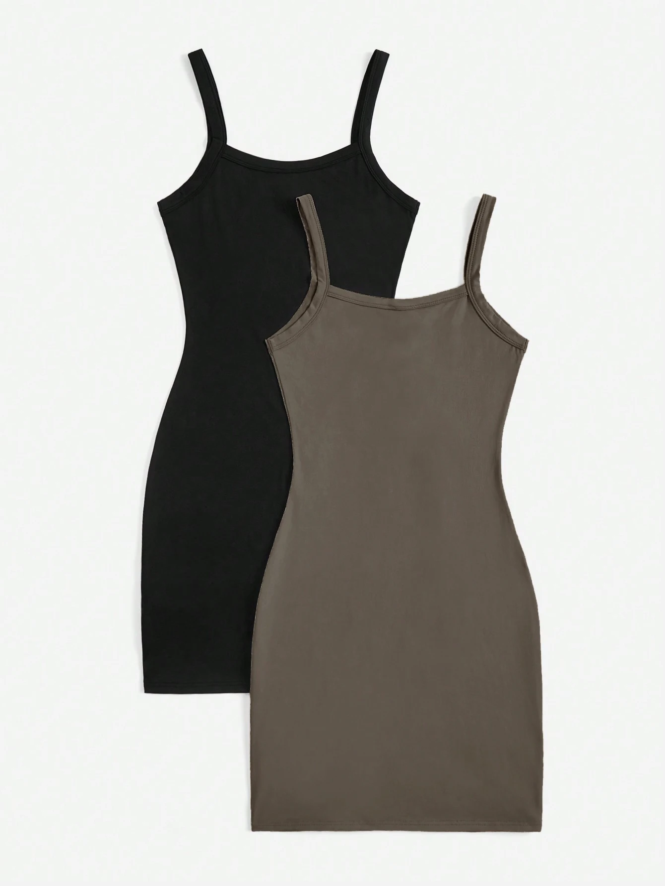 Two-piece solid-color casual dress sets for spring, summer and autumn in Europe and America