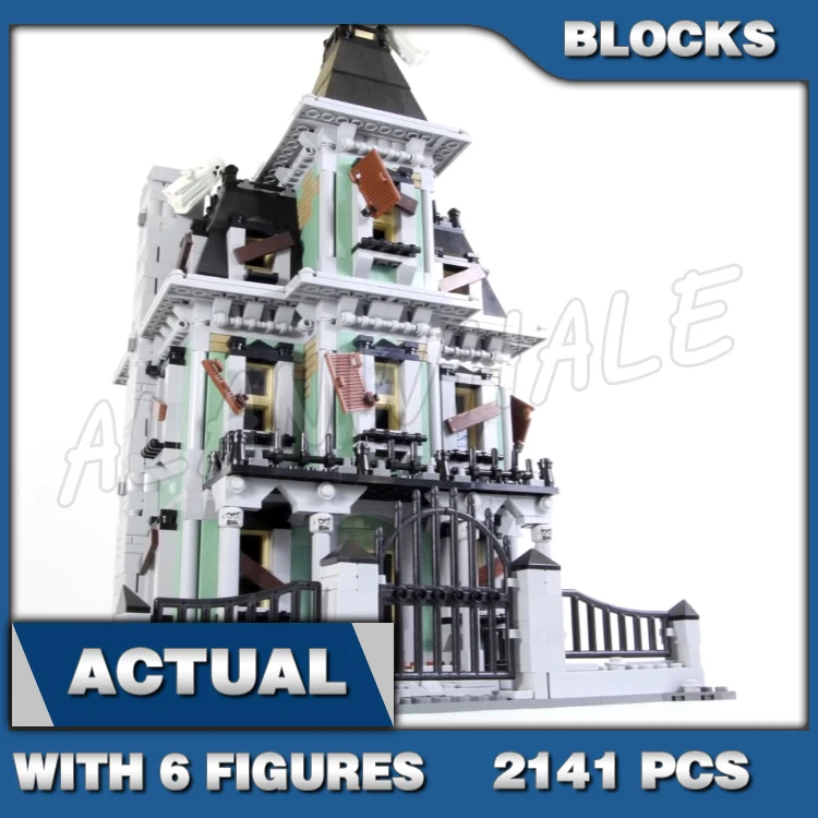 2141pcs Monster Fighters 3 ระดับ Haunted House Ghosts Home Vampyre Office 16007 อาคารบล็อกของเล่นเข้ากันได้กับรุ่น