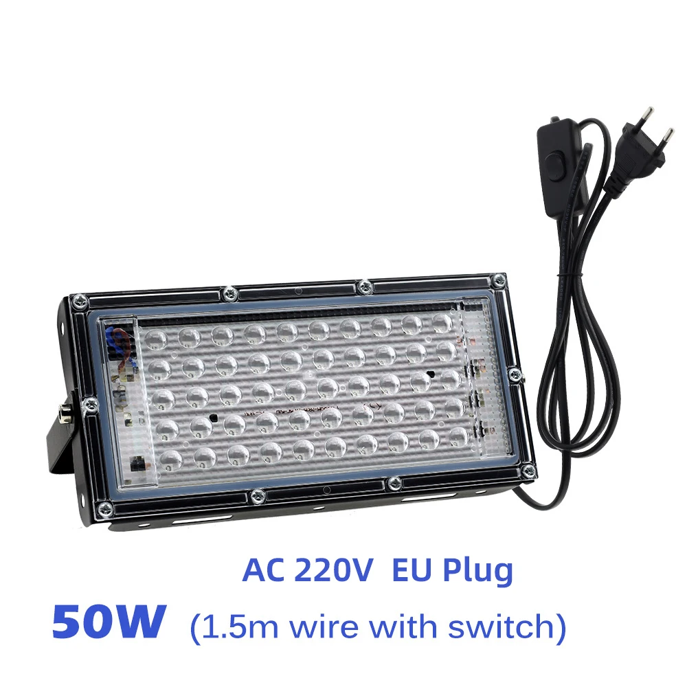 395nm 400nm LED UV Schijnwerper 220V 110V Ultraviolet Podiumlamp 50W 100W Podium Blacklight Waterdicht Disco Party Podium Backlight