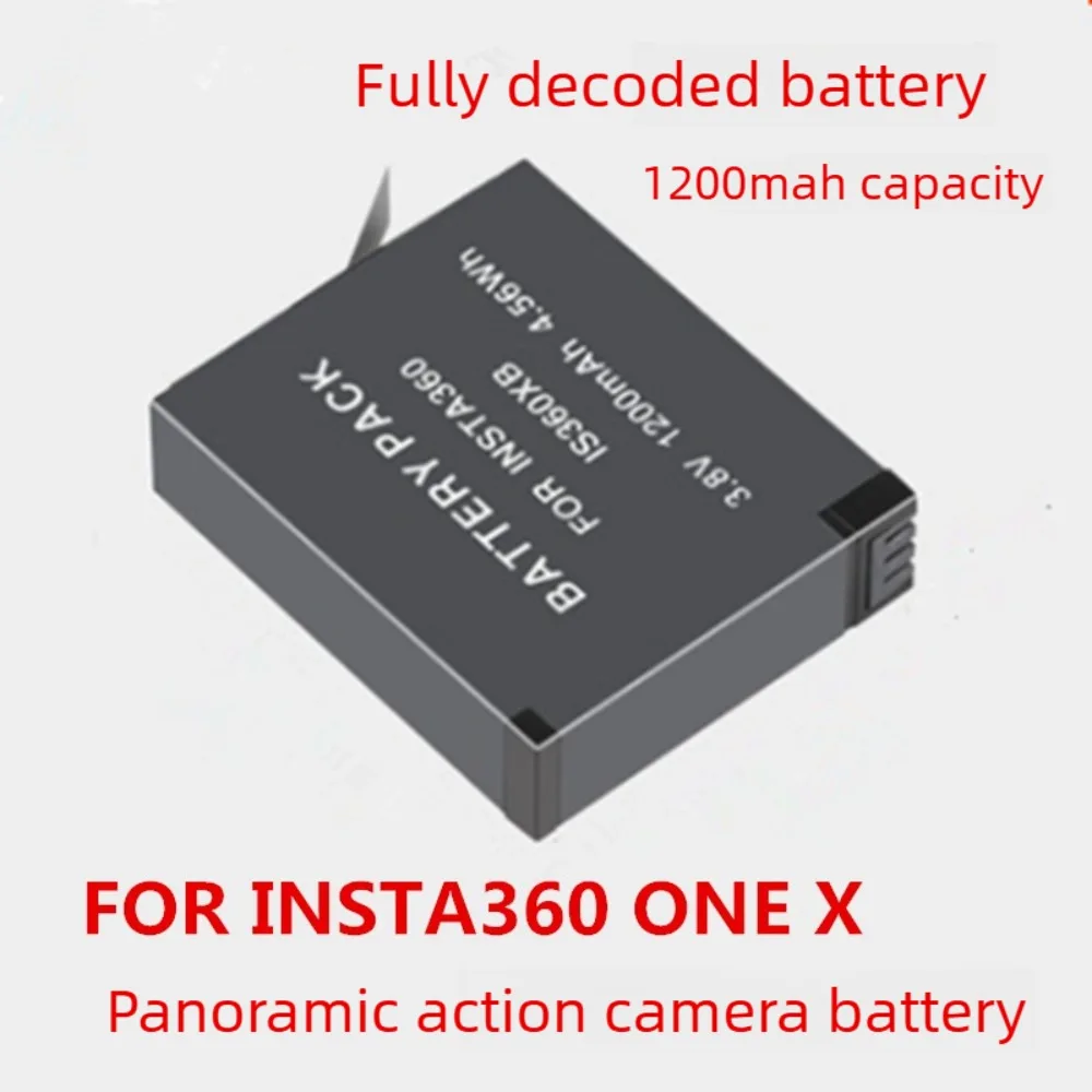 1200mAh Battery IS360XB for Insta360 One X 3.8V 4.56Wh Replacement Panoramic Action Camera Battery EU US Warehouse Fast Shipping