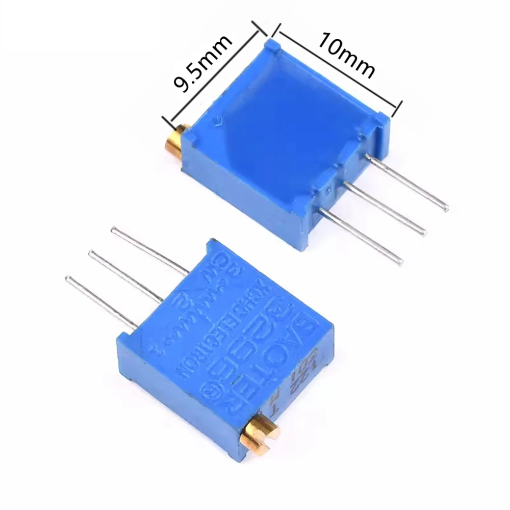 5pcs Cinco potenciómetros ajustables 3296w 500r 1K 2k 5K 10K 20k 50k 100k 200k 1m 3296 resistencia ajustable de precisión 103 105 204 502