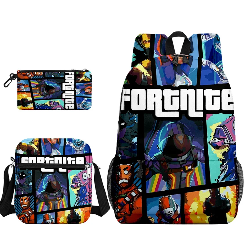Neue Game Fortnite-Rucksäcke, Anime, leichte, einfache Laptop-Schultaschen, Mochilas-Reisetasche für Schüler der Mittel- und Oberstufe