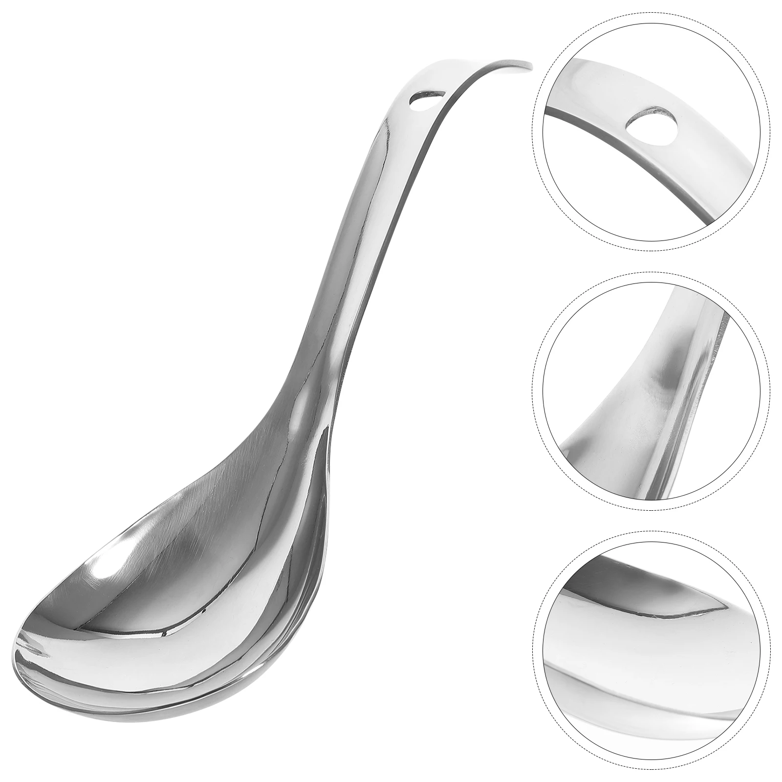 

Stainless Steel Rice Spoon Reusable Paddle Kitchen Supplies Lightweight Compact Multifunctional Serving Tool
