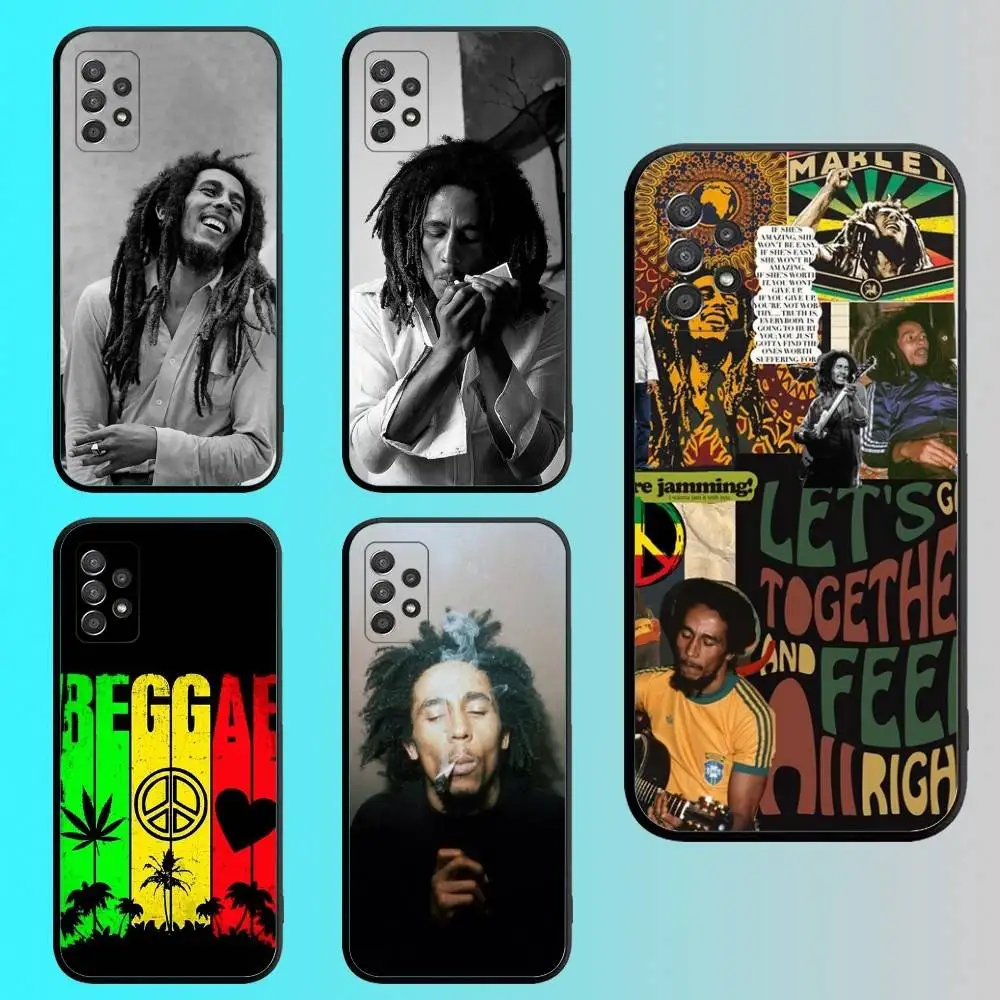 

Singer Bob M-Marley Phone Case For Samsung S 25,24,23,22,30,21,10,9,Ultra,Plus,Lite,FE,4G,5G Black Soft Case